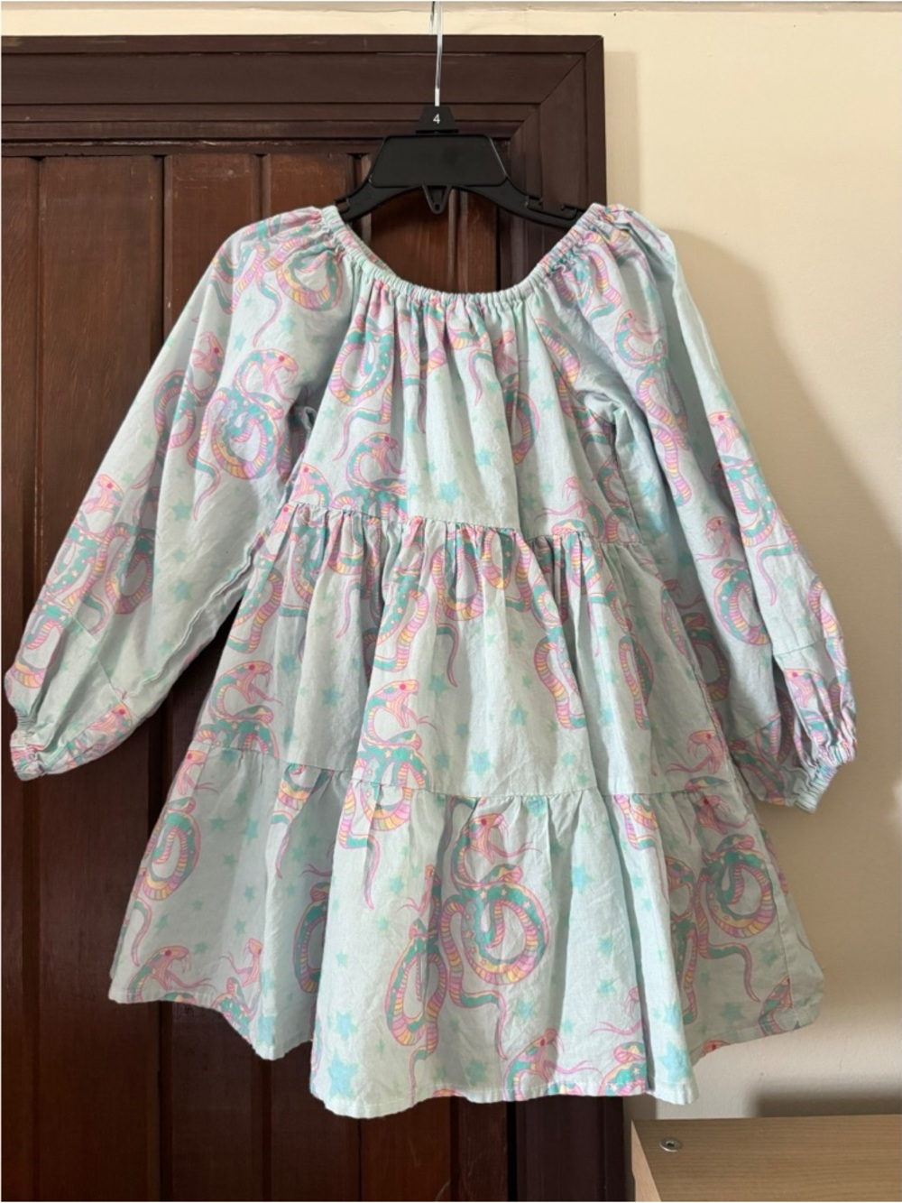 Liboosha Girls 6-7 Pastel Snakes Tunic - Dress